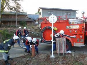 Ｈ30年度文化財防火デー　水利部署