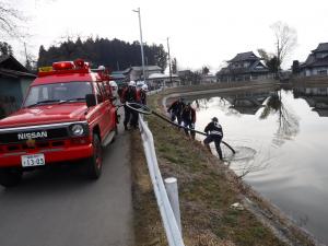 平成31年春季火災予防運動　揚水