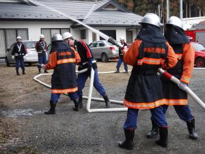 平成31年春季火災予防運動　放水