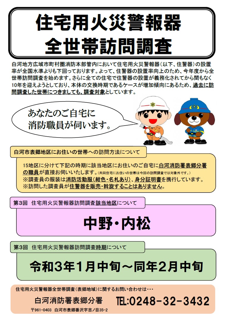 表郷住警器調査第3回