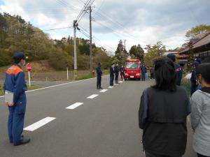 高野谷地　消火訓練