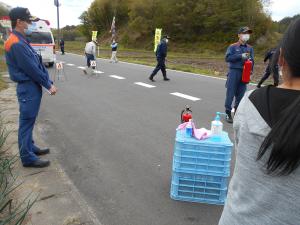 高野谷地消火訓練2