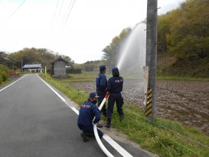 高野谷地消火訓練4