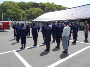 矢祭消防団　新入団員教育