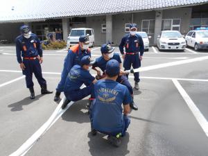矢祭消防団　新入団員教育2