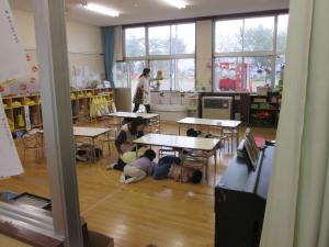 大信幼稚園避難訓練(1)