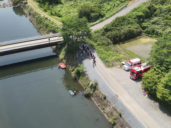 救助ボート訓練全体